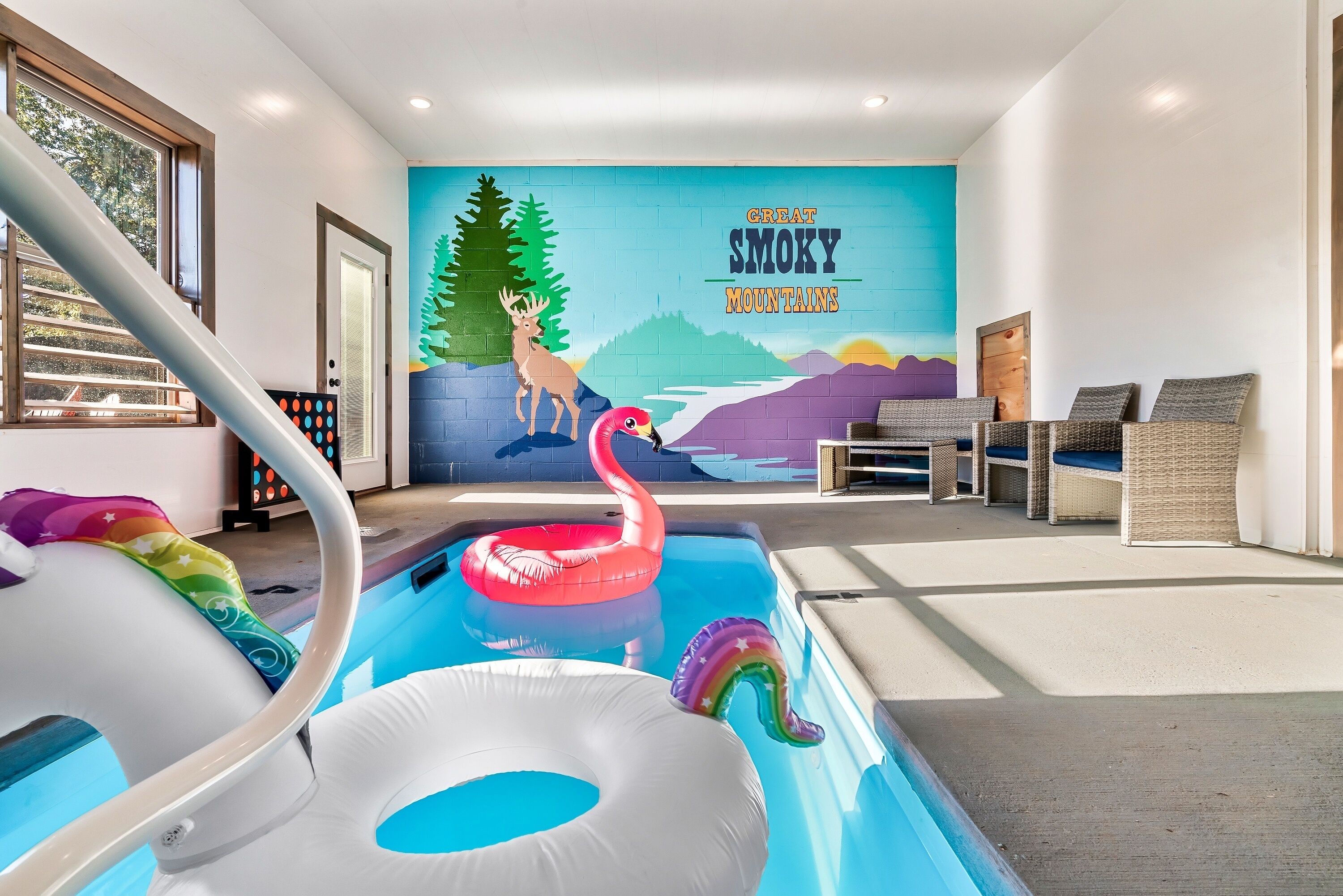 Sisäuima-allas, lämmitetty uima-allas