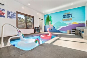 Indoor pool, a heated pool