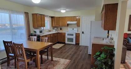 Fully furnished, newly remodeled house with heated attached garage.