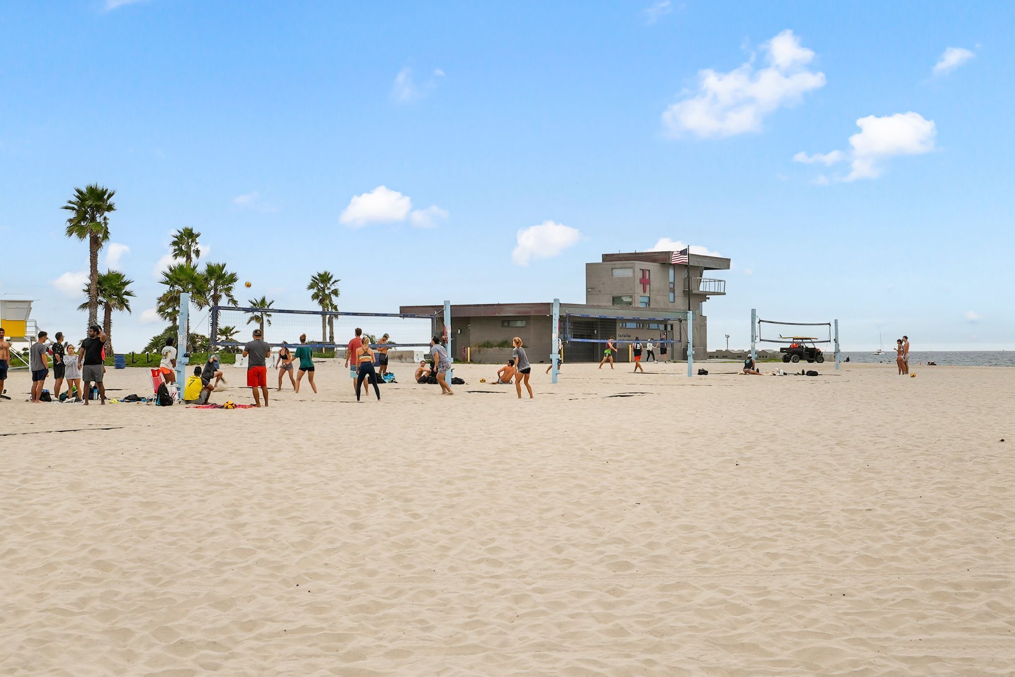Vlak bij het strand