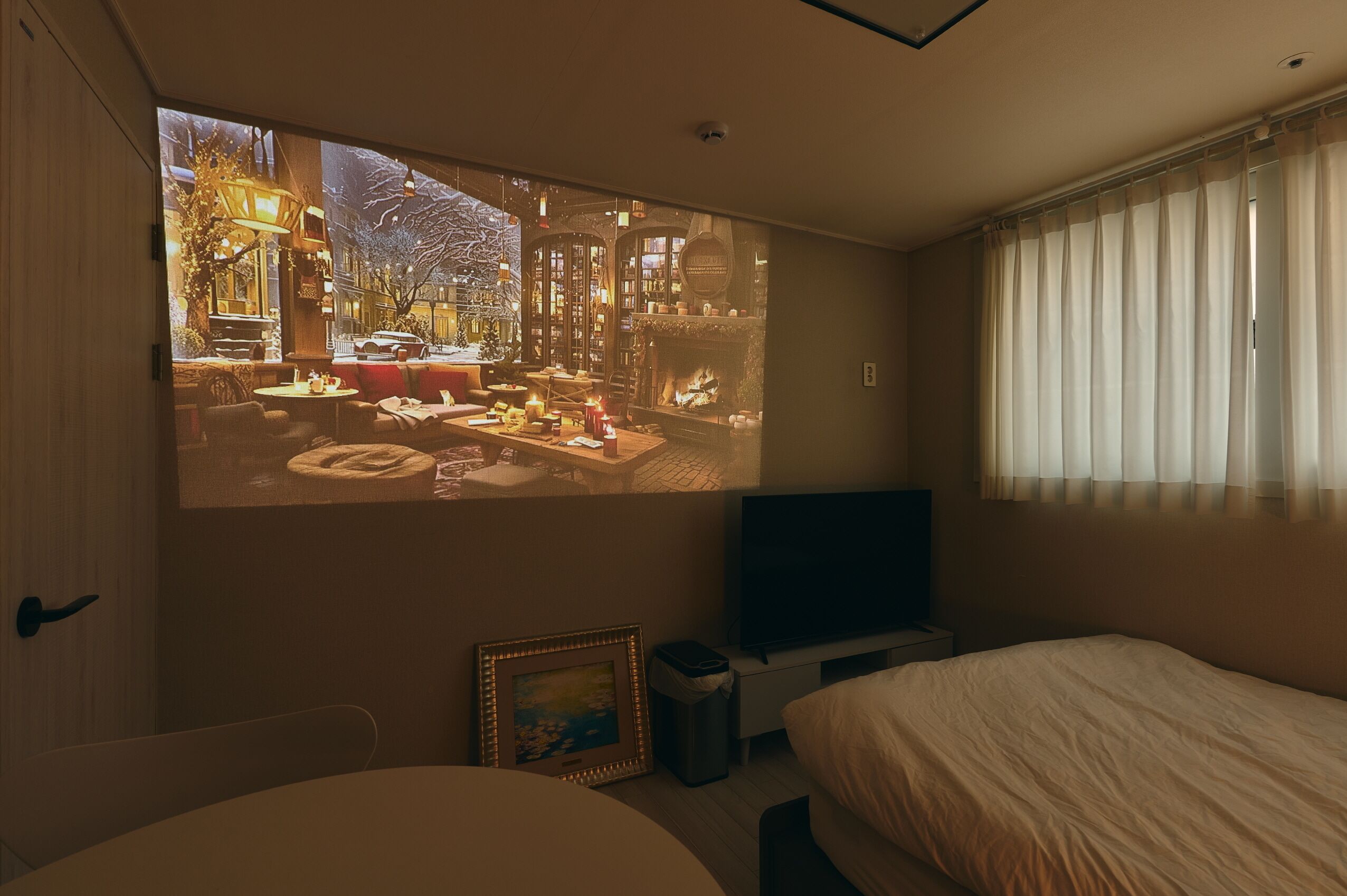 1 slaapkamer, een strijkplank/strijkijzer, wifi, beddengoed