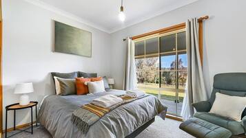 4 bedrooms, iron/ironing board, travel cot, WiFi