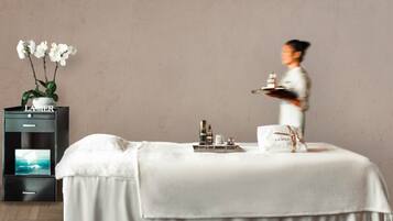 Body treatments, aromatherapy, body scrubs, facials, massages