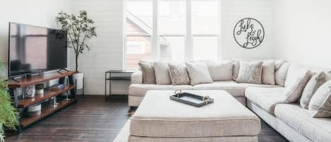TV, fireplace, offices
