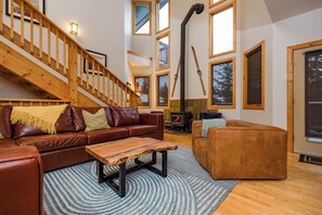 Smart TV, fireplace, table football