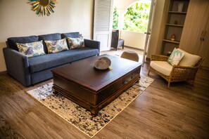 Smart TV, DVD player, books, stereo