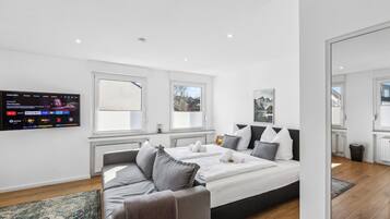 1 bedroom, iron/ironing board, travel crib, free WiFi