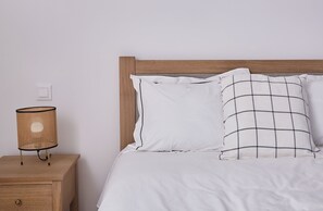 2 bedrooms, in-room safe, iron/ironing board, travel cot