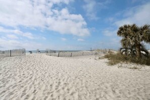 Vlak bij het strand