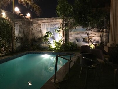 5 bedroom trio villa with coverable private pool in lavida elbustan compound