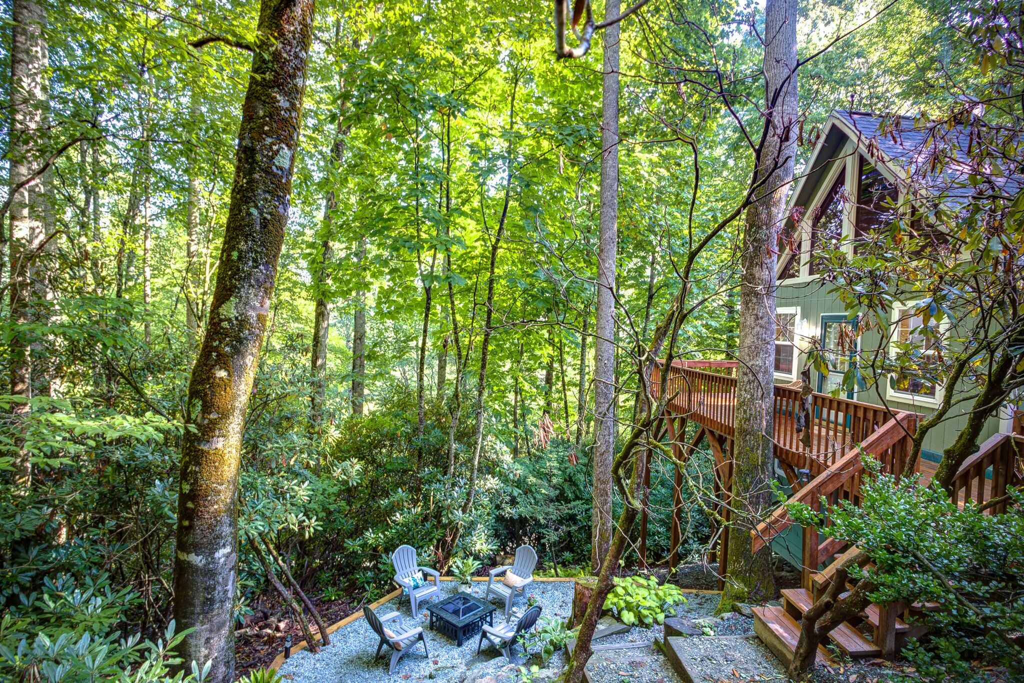 Visit #mytreetophideaway located in Banner Elk, NC, nestled high in the trees. 