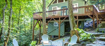 Visit #mytreetophideaway located in Banner Elk, NC, nestled high in the trees. 
