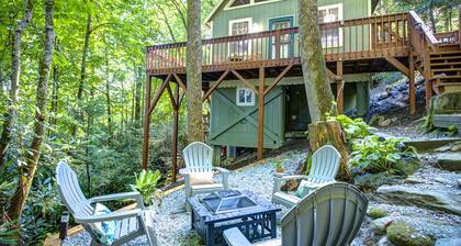 Visit #mytreetophideaway located in Banner Elk, NC, nestled high in the trees.