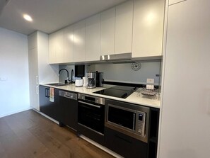 Fridge, oven, dishwasher, electric kettle