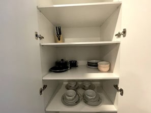 Fridge, oven, dishwasher, electric kettle