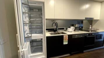 Fridge, oven, dishwasher, electric kettle