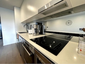 Fridge, oven, dishwasher, electric kettle