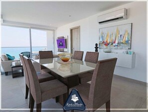 Dining - Luxury Oceanfront Condo In Mykonos  (Manta)