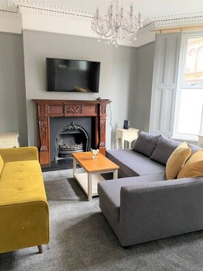 TV, fireplace - Beautiful Victorian Townhouse  (Anfield)