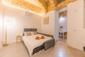 Exclusive-Apartment | 1 Schlafzimmer, Bügeleisen/Bügelbrett, Babybetten, kostenloses WLAN