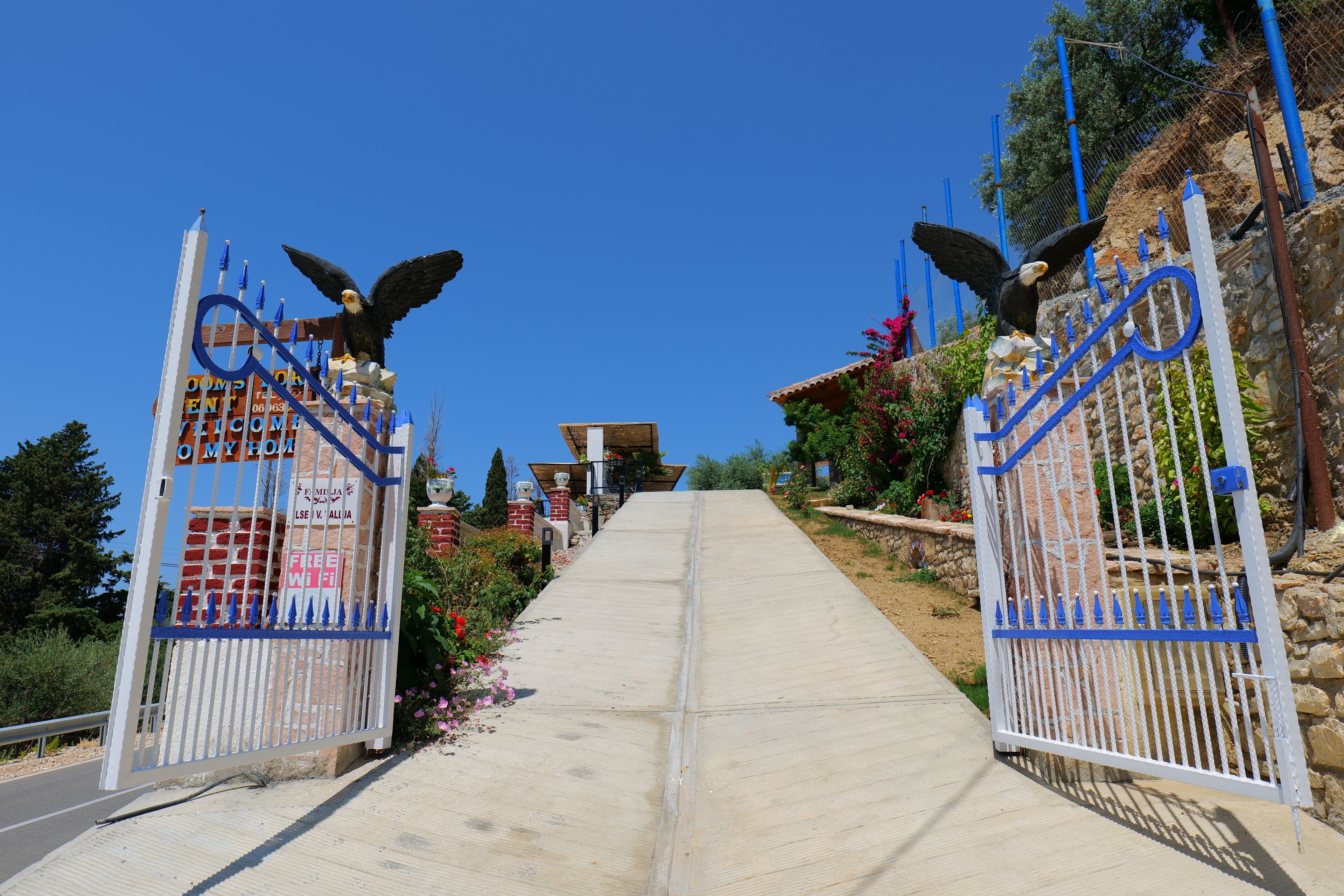 Overnatningsstedets facade