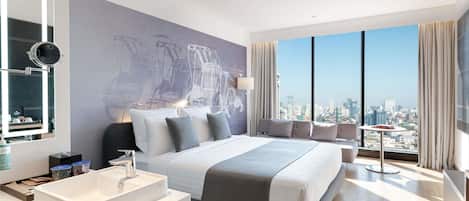 Habitación ejecutiva, 1 cama de matrimonio grande | 1 dormitorio, edredones de plumas, minibar y escritorio