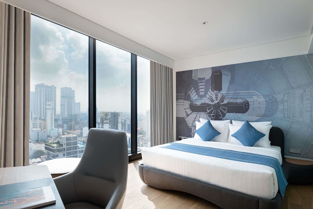 Suite executiva, 1 llit de matrimoni gran (Riverside) | 1 dormitori, cobrellits, minibar i escriptori