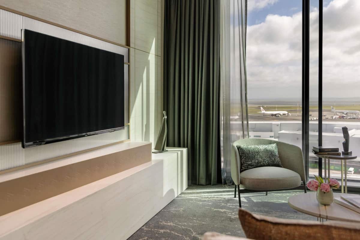 Suite executiva, 1 llit de matrimoni gran | 1 dormitori, roba de llit d'alta qualitat i minibar