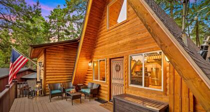 Spacious A-frame Pines Cabin 12 Beds Loft Game Room