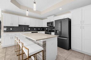 Microwave, dishwasher, highchair