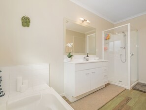 Shower, hair dryer