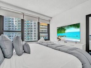 2 bedrooms, iron/ironing board, travel crib, free WiFi