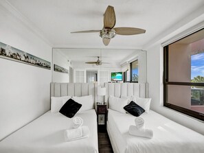 2 bedrooms, iron/ironing board, travel crib, WiFi