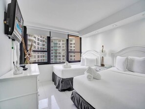 2 bedrooms, iron/ironing board, travel crib, free WiFi