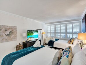 2 bedrooms, iron/ironing board, travel crib, free WiFi