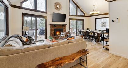 Lakefront Modern A frame cabin with private dock