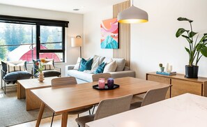 Condo | Living area | 40-inch flat-screen TV with digital channels - Galena by Revelstoke Vacations (Revelstoke)