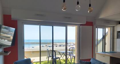 Duplex & terrasse, sea and port view 2minutes from fish market and restaurants