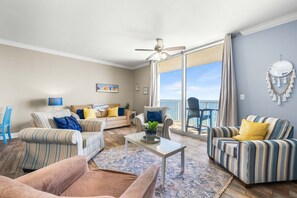 Smart TV, DVD player - Panama City Beach Paradise! Beachfront Gem on the 18th Floor, Tidewater Resort! (Panama City Beach)