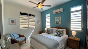 2 bedrooms, iron/ironing board, travel crib, WiFi (free)