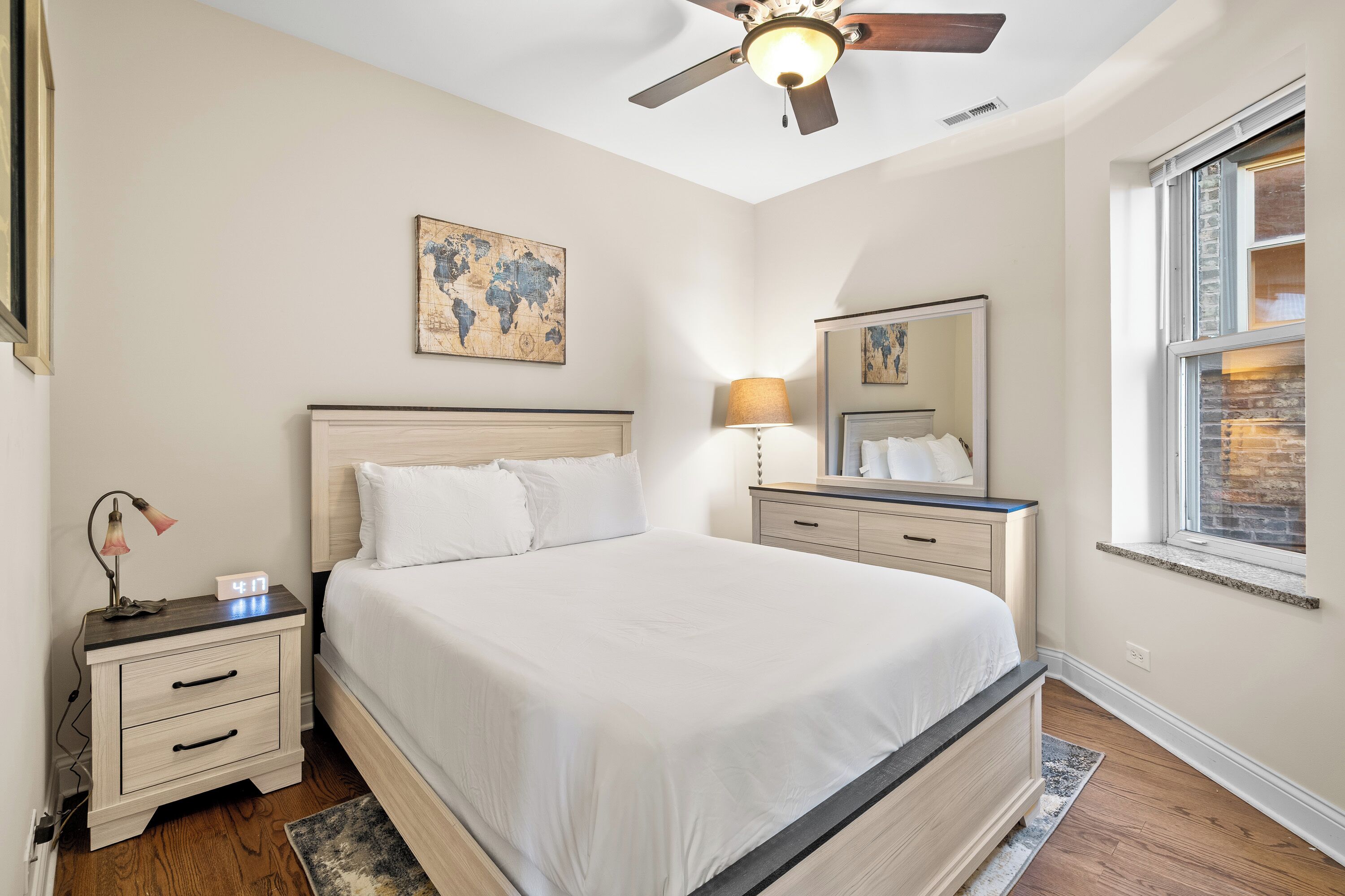 2 bedrooms, iron/ironing board, travel crib, free WiFi