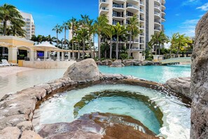 Indoor pool, a heated pool - Resort Living: Family-friendly Poolside Apt for 8! (Surfers Paradise)