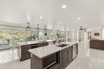 Large luxury home with a pool, playground & a view!