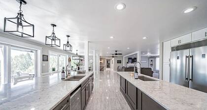 Large luxury home with a pool, playground & a view!