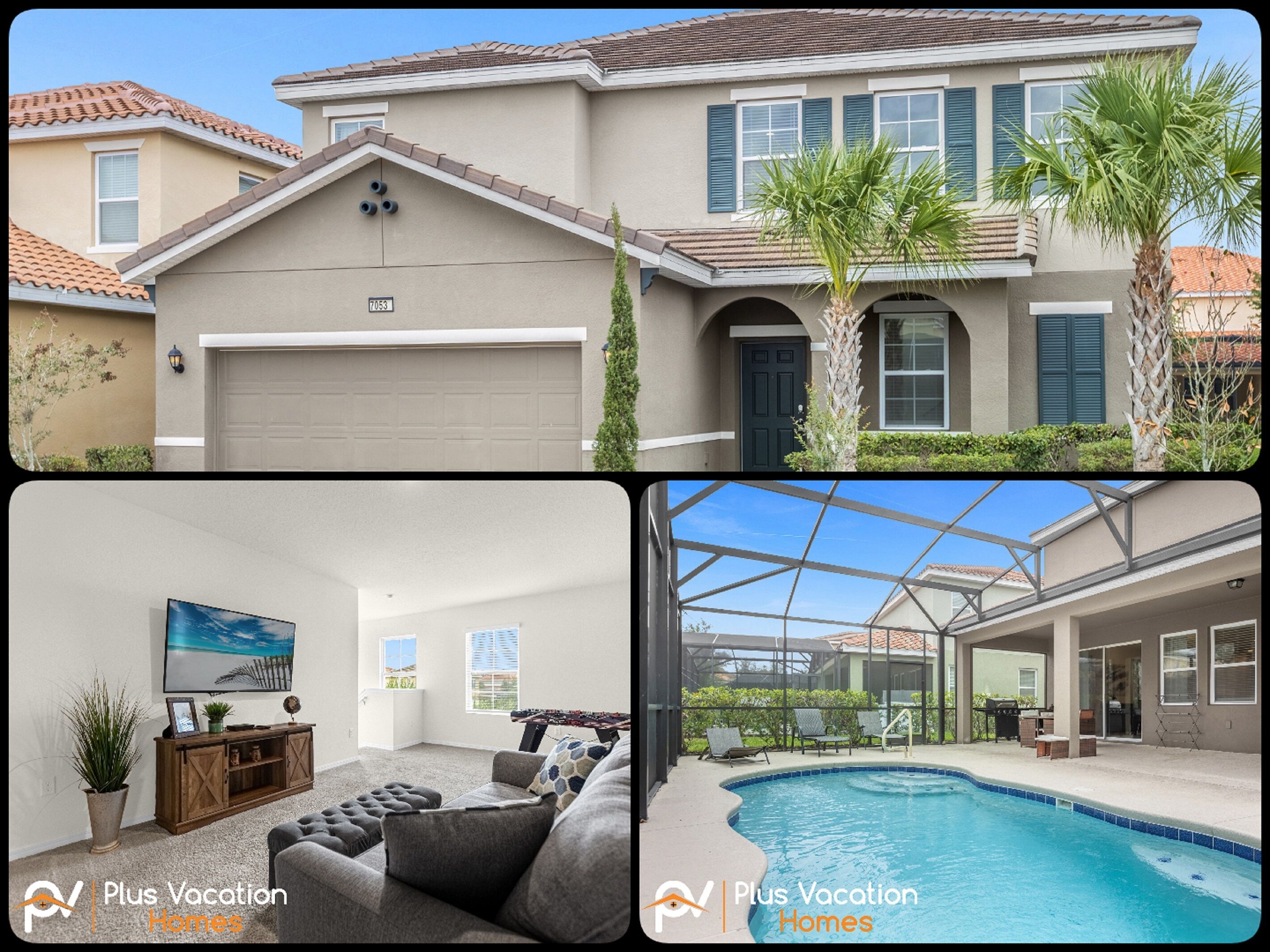 7053 Cozy retreat 3 bed-pool-movie