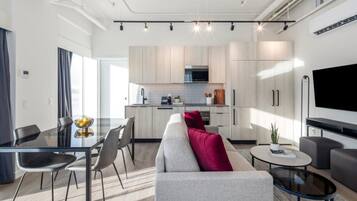 Waterfront One Bedroom Suite | 2 bedrooms, in-room safe, blackout curtains, free WiFi