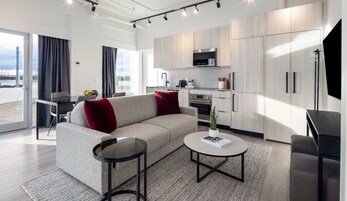 Waterfront One Bedroom Suite | Private kitchen | Microwave, stovetop, coffee/tea maker, electric kettle