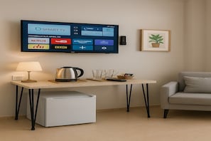 Premium bedding, down comforters, memory foam beds, minibar