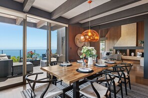 Dining - *NEW!* Breathtaking Ocean Views Stun at Modern Multi-Level Home with Spa (Santa Barbara)