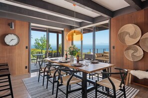 Dining - *NEW!* Breathtaking Ocean Views Stun at Modern Multi-Level Home with Spa (Santa Barbara)